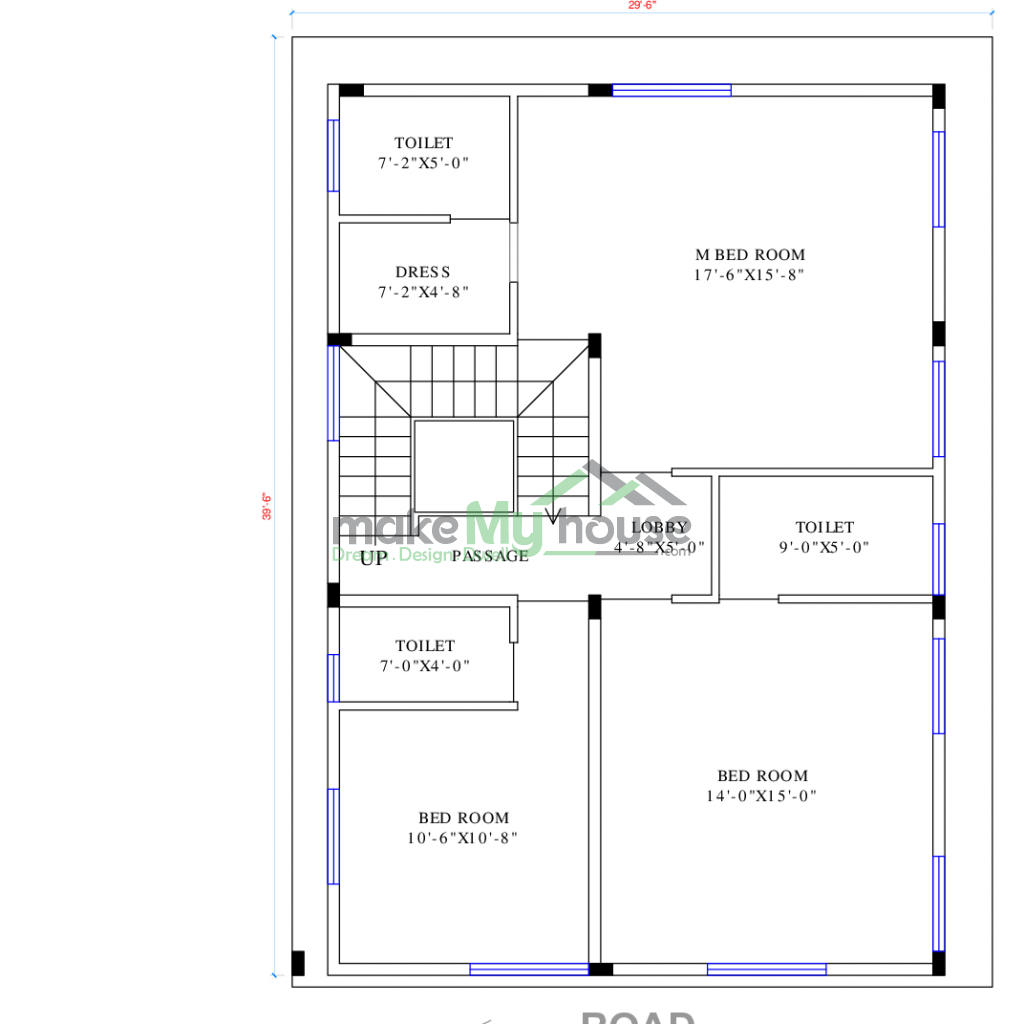 triple storey house elevation design