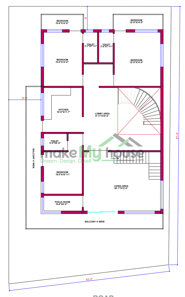 elevation design for north facing house