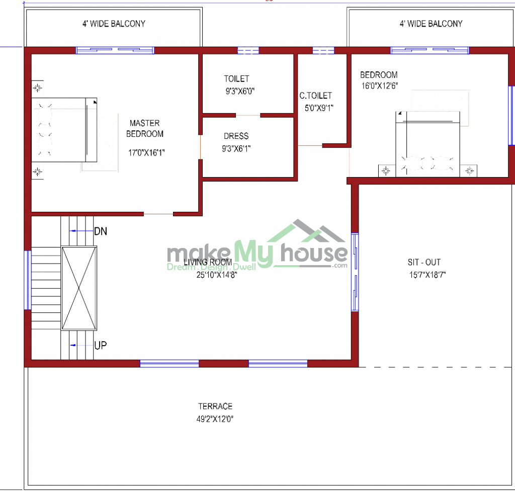 2D architectural plan