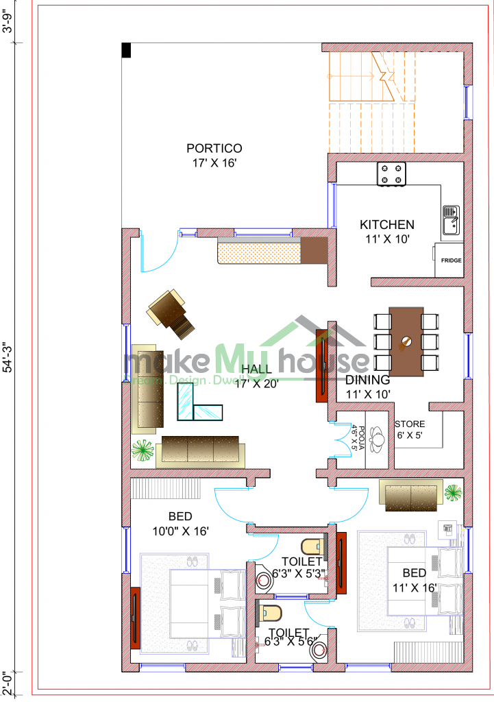 2 story floor plan