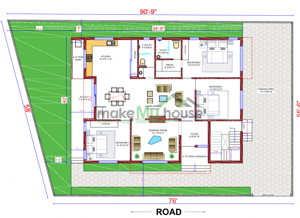 first floor interior 3d design