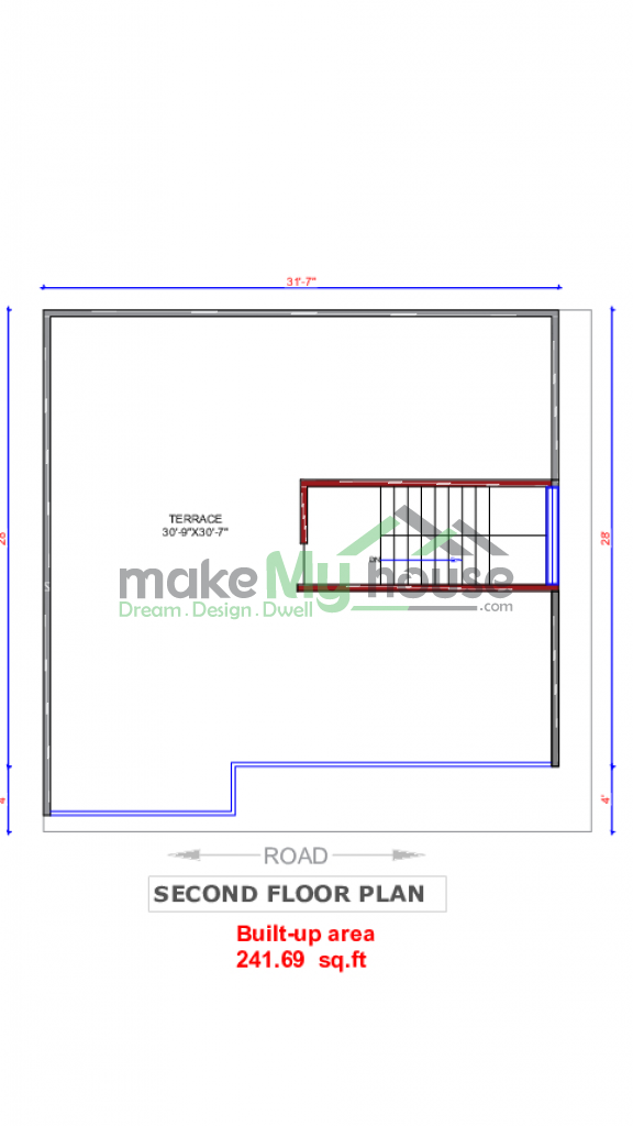 33x32 House Plan