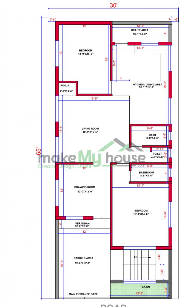 2 floor house plan