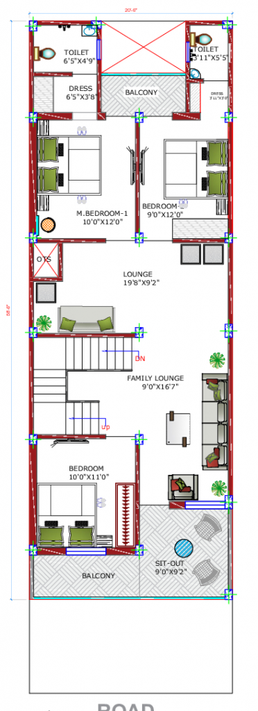 duplex house floor plan