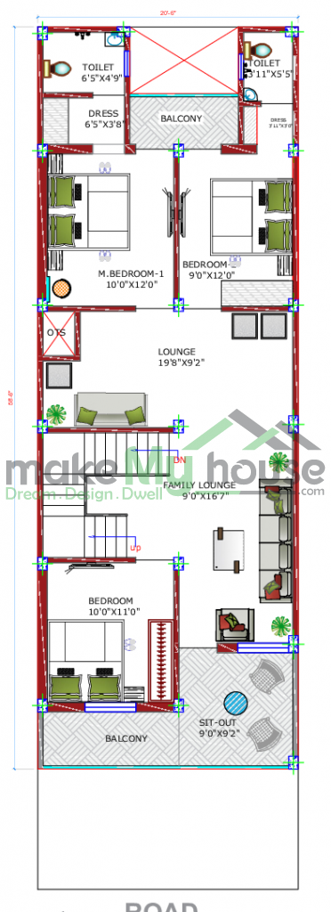 duplex house floor plan