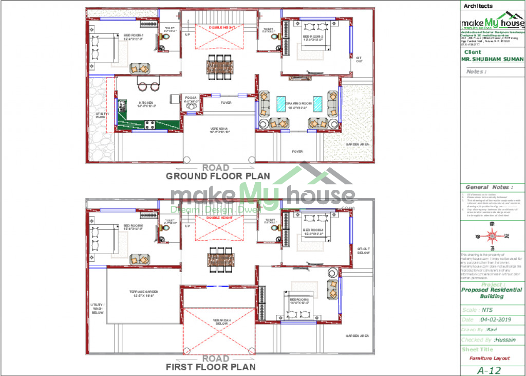 Buy 35x65 House Plan | 35 by 65 Front Elevation Design | 2275Sqrft Home ...