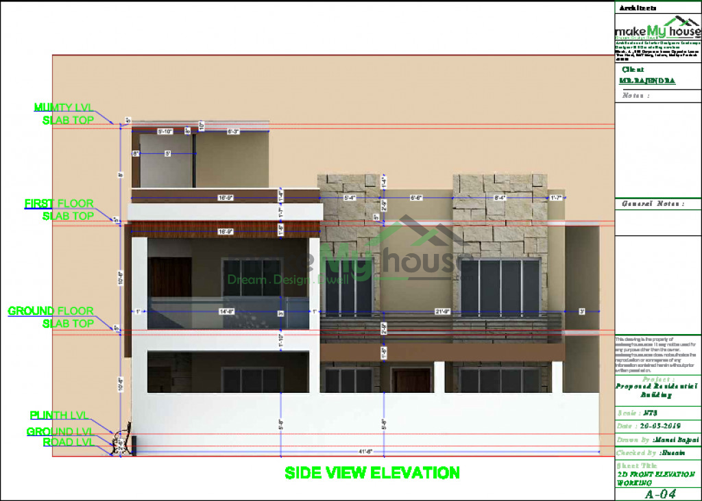 Buy 55x45 House Plan 55 By 45 Front Elevation Design 2475Sqrft Home Naksha