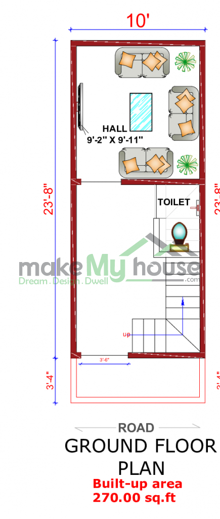 10x27 Floor Plan