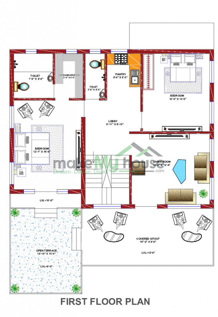 Floor Plan with Parking