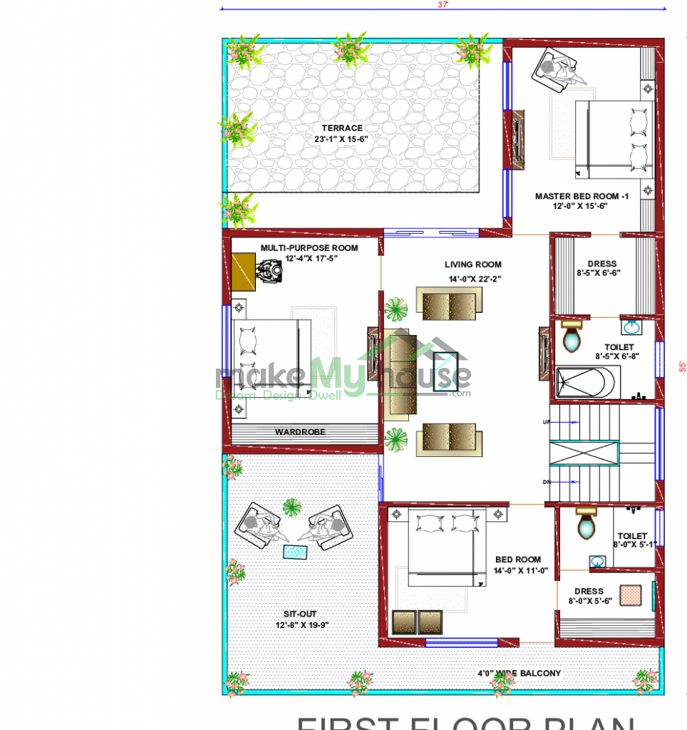 83x93 Floor Plan