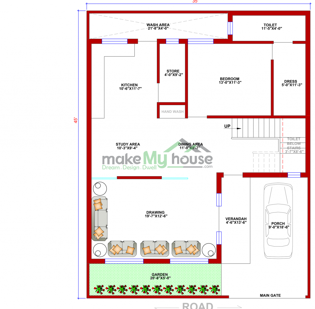 Floor Plan with Parking