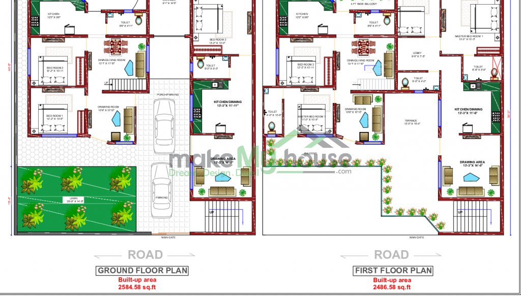 55x60 Floor Plan