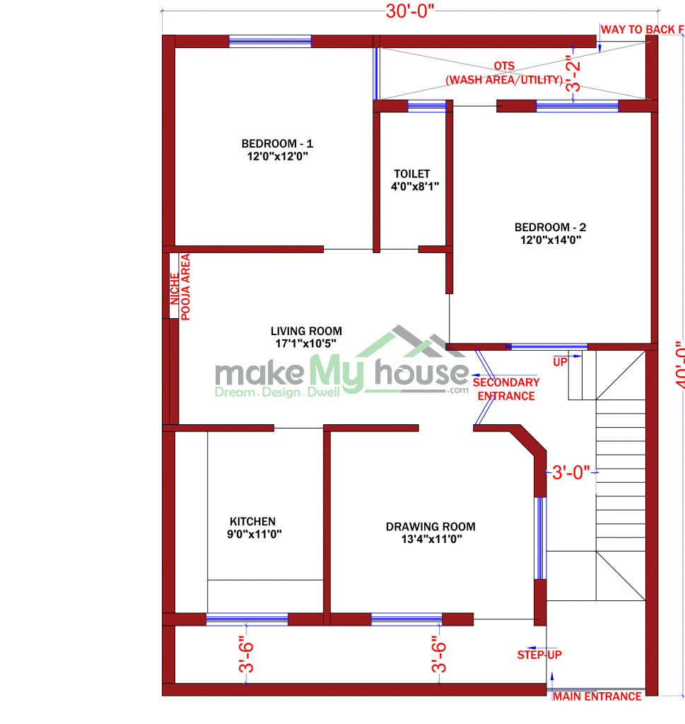 simple house floor plan