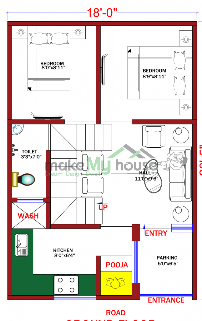 18x26 Floor Plan