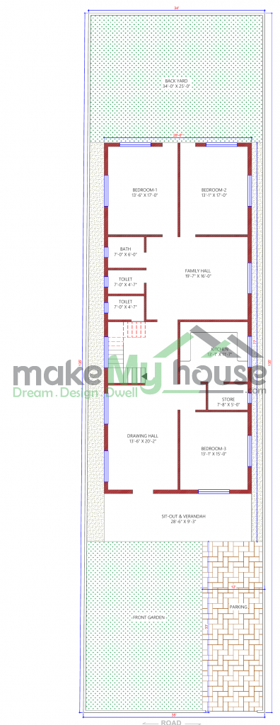 simple house floor plan