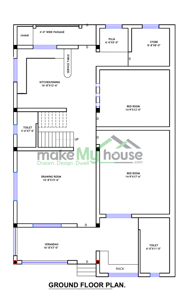 31x60 Floor Plan