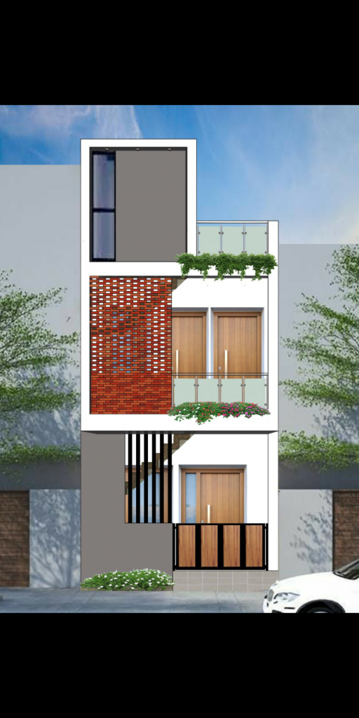 Duplex Small House Elevation
