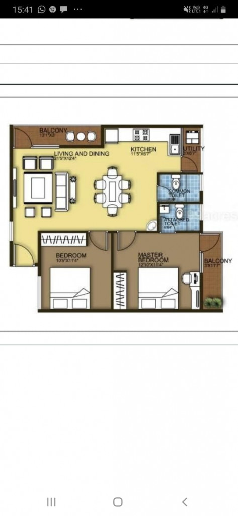2 BHK House Plan
