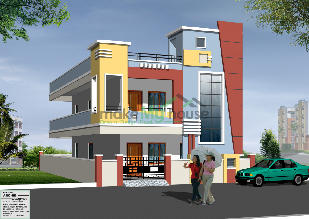 Duplex House Elevation Design