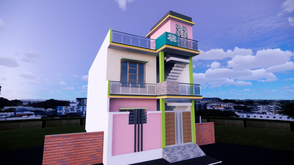 Duplex House Elevation