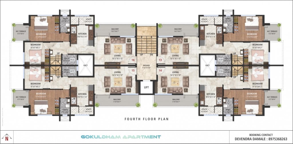 Floor Plan Design for Apartment 