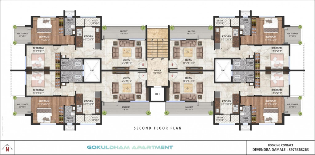 Floor plan of Apartment 