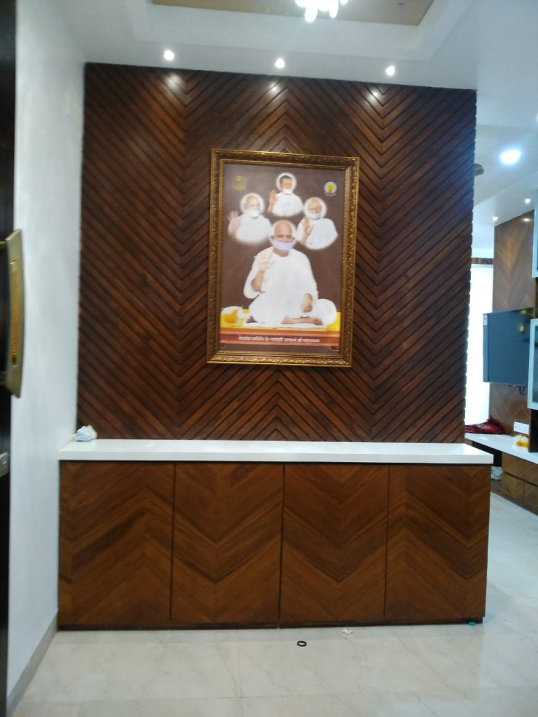 Wooden Puja Space