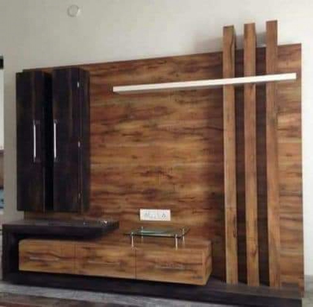 Wooden TV unit design