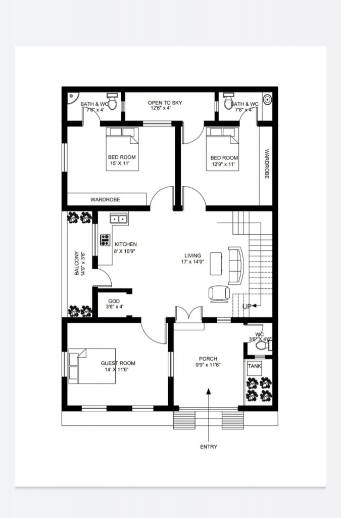 Residential House Floor Plan