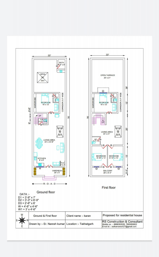 Double Storey Floor Plan Design