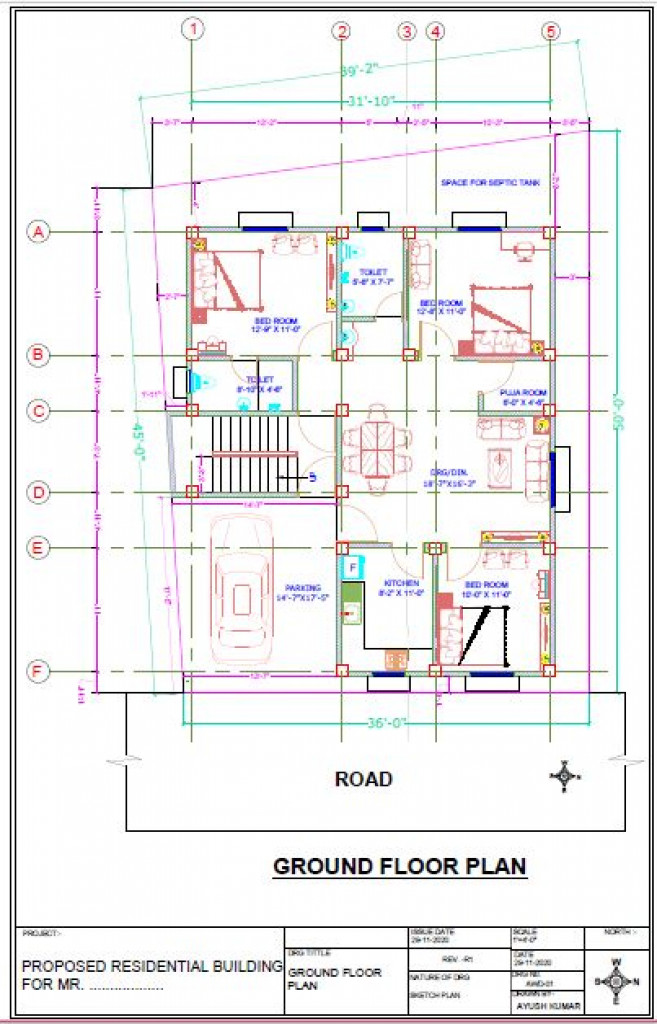 3bhk Floor Plan