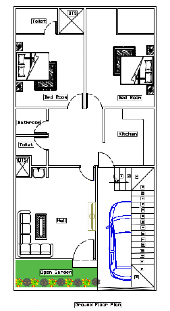 Residential house floor plan