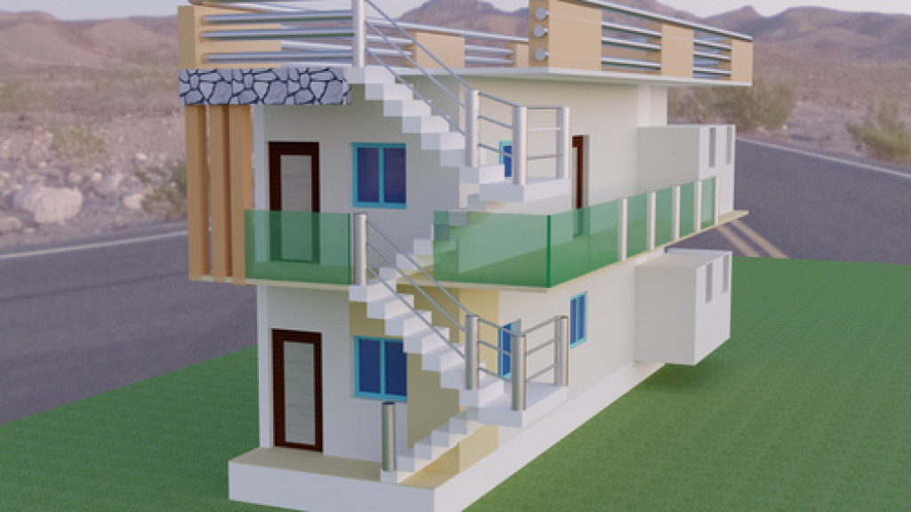 Duplex House Elevation 