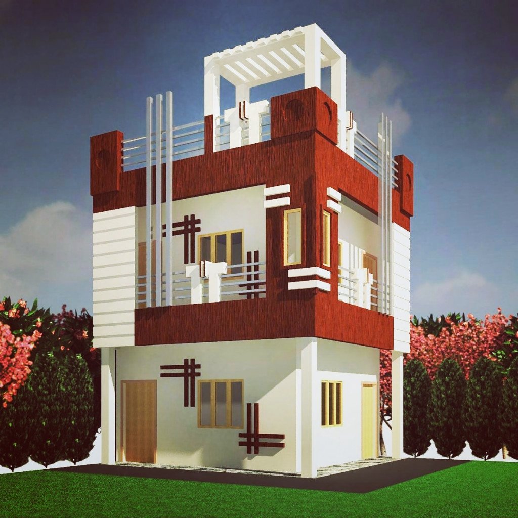 Small Duplex House Designs | Best Exterior Design Architectural ...