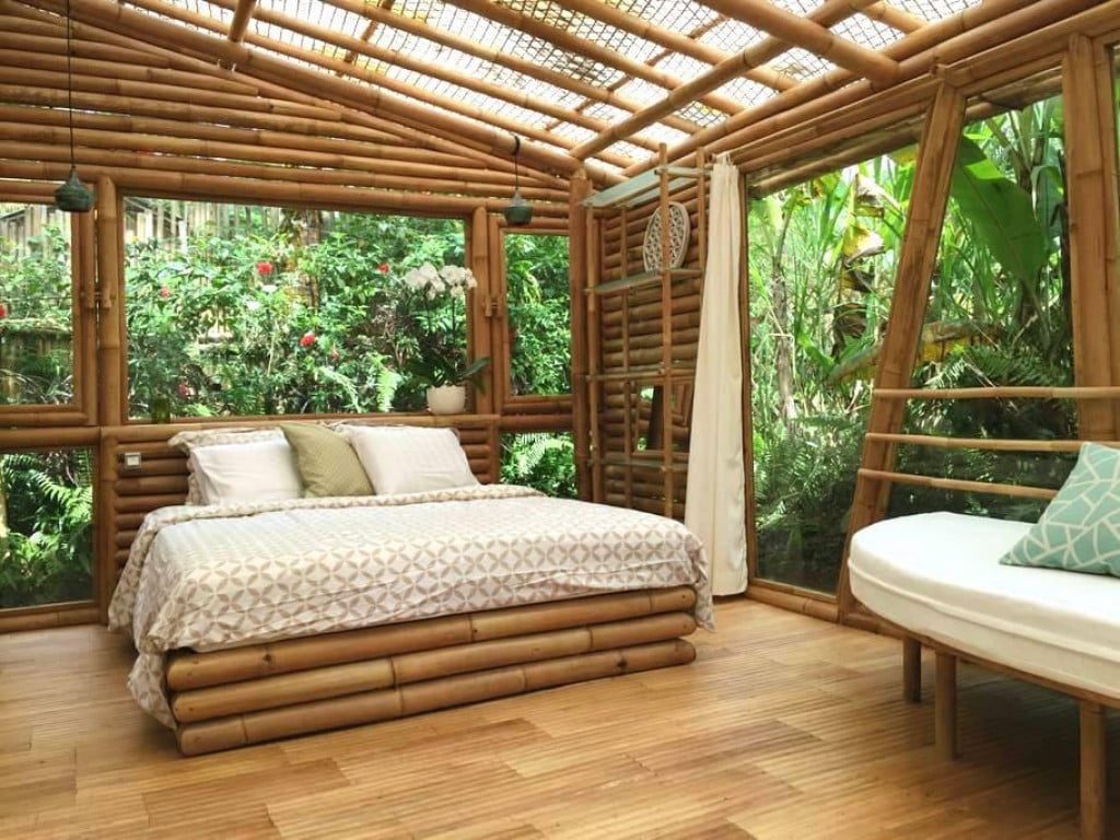 Bed in Bamboo style
