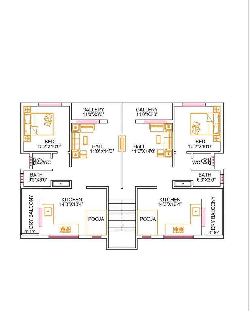 Residential house Floor plan