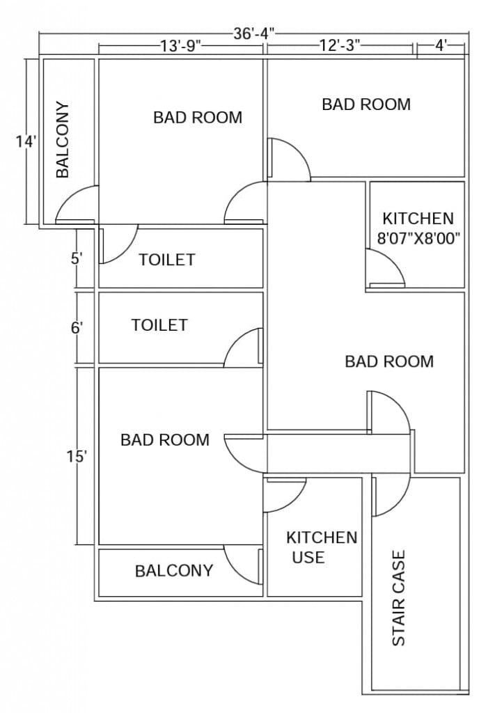 Residential House floor plan