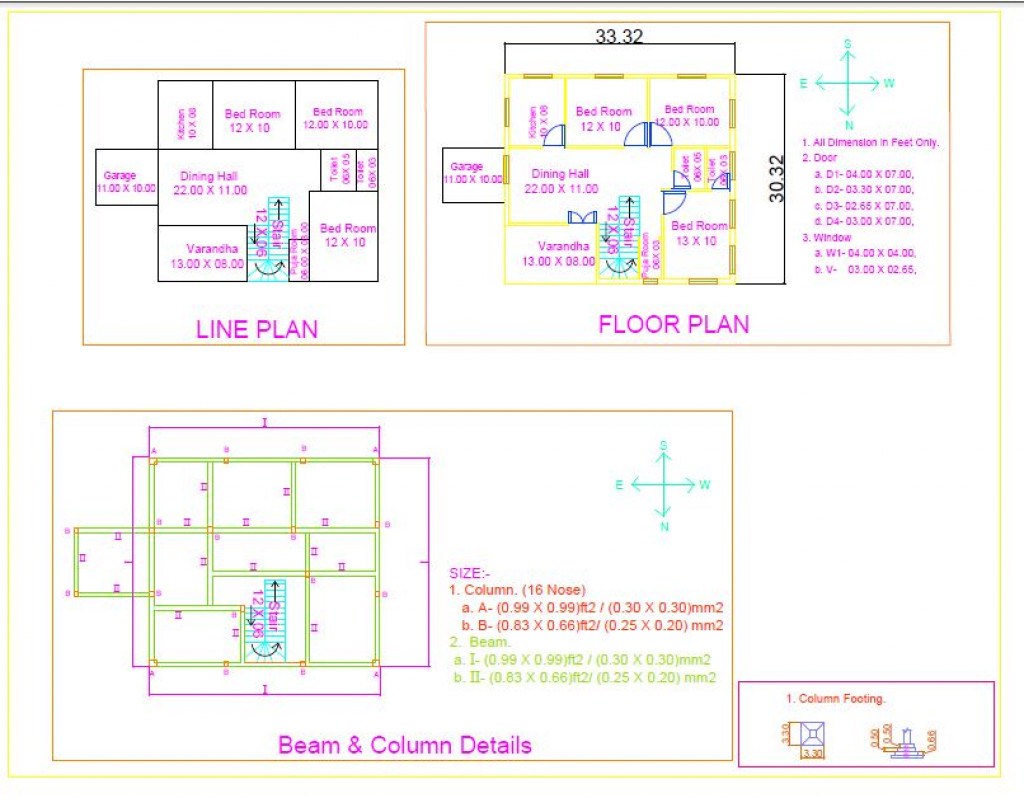 Beam & column Details 