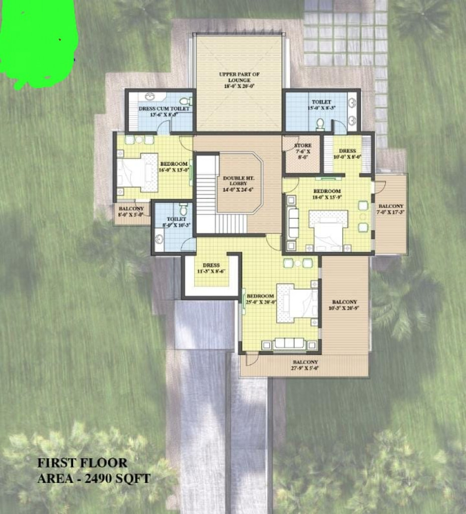Floor plan designs for villa 