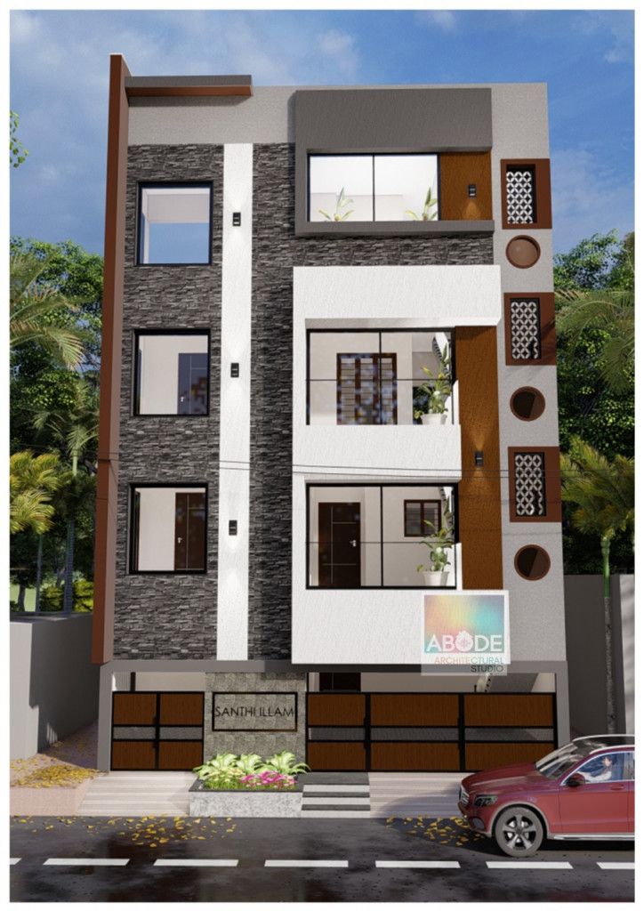 G+3 Floor Elevation Designs | Best Exterior Design Architectural Plan |  Hire A Make My House Expert
