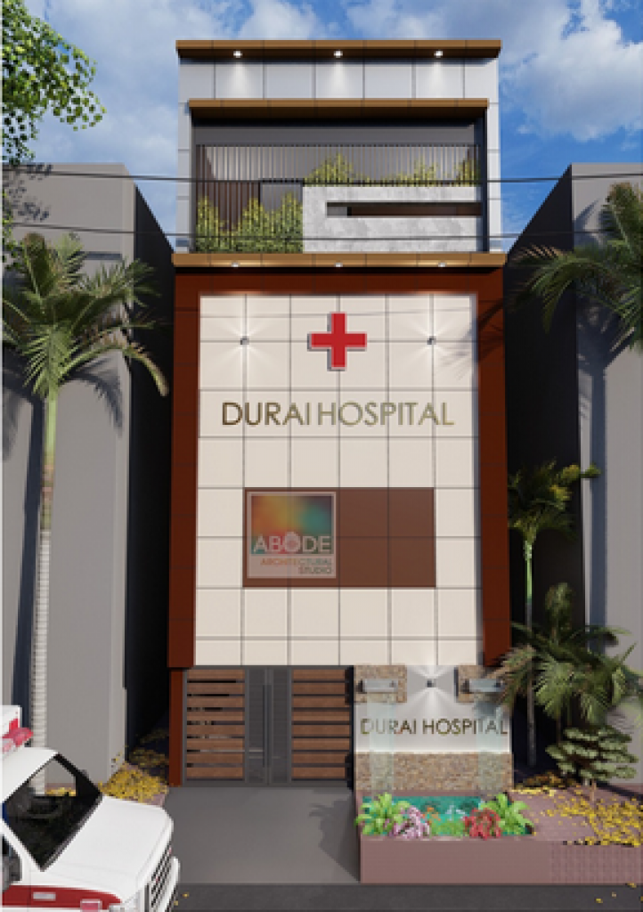 Durai Hospital Elevation Designs   