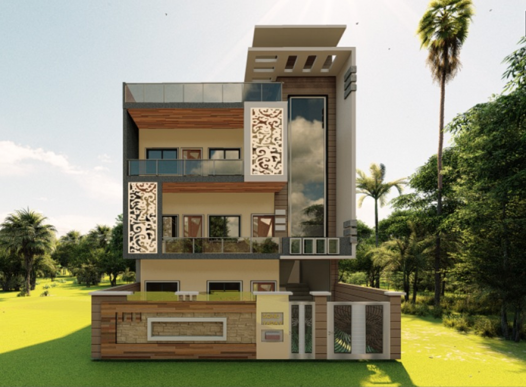 Triple Storey Elevation Designs 