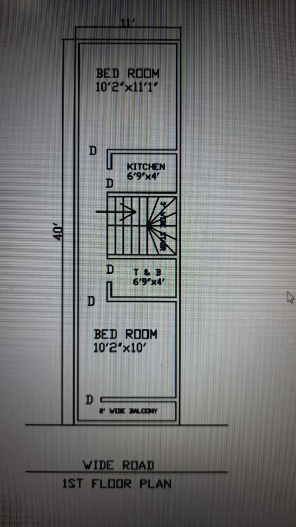 2BHK floor plan designs 