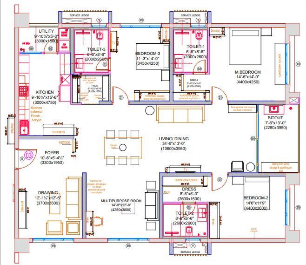 residential floor plan designs 