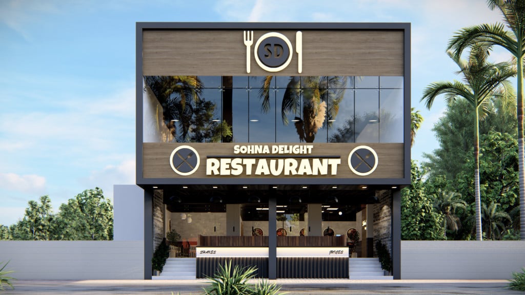 Front Elevation Designs For Restaurant | Best Exterior Design ...