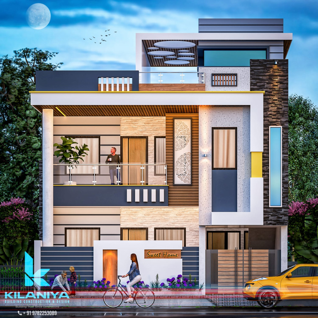 Residential House Front Elevation 