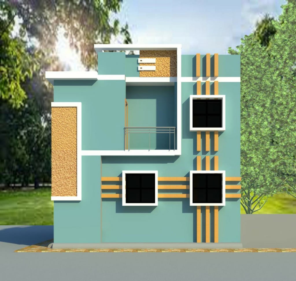 Back View Elevation Design 