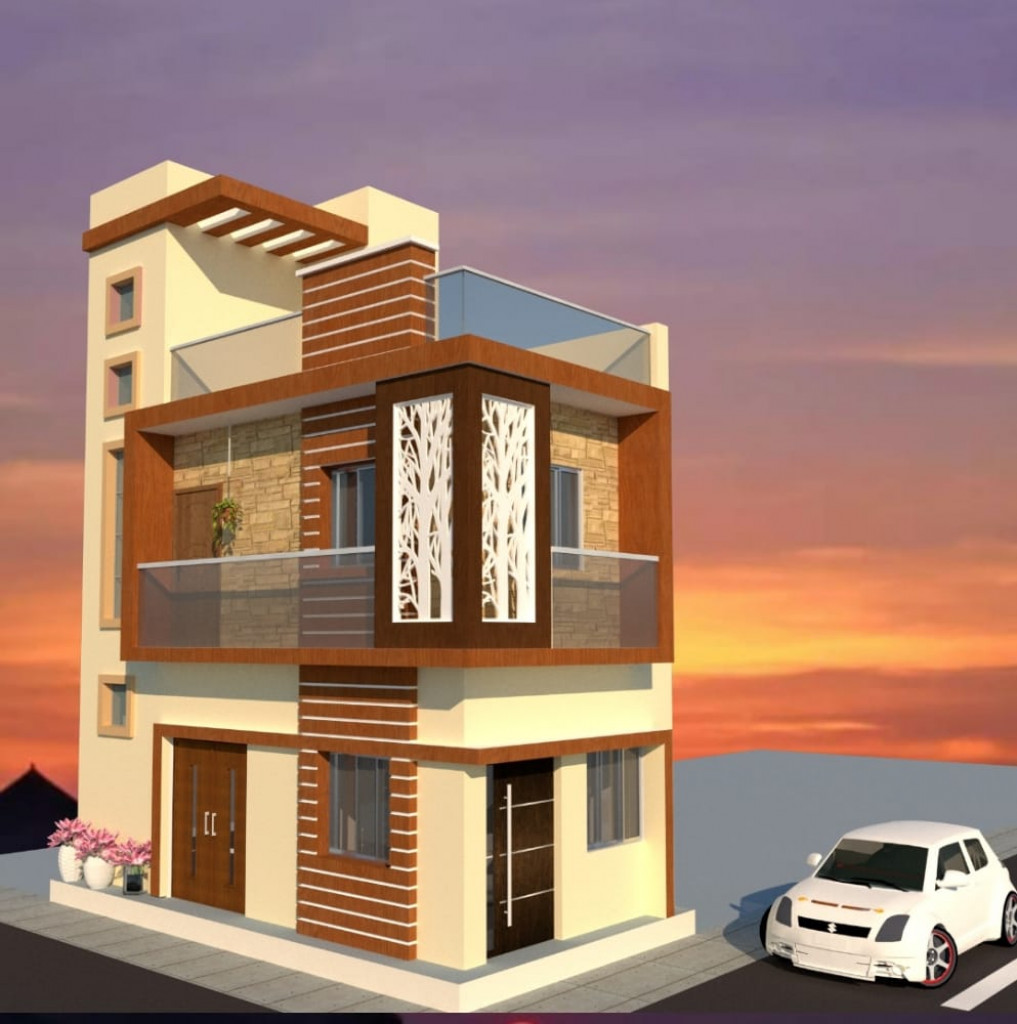 Duplex Exterior Design 