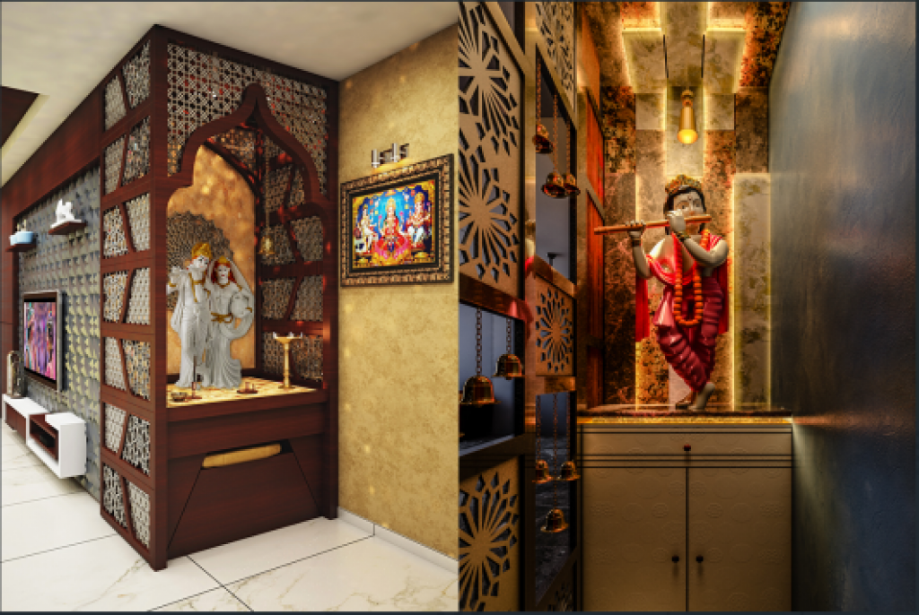 puja room interior designs