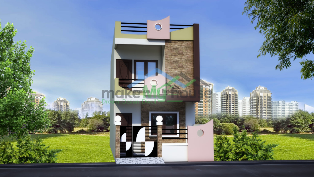 Buy 15x50 House Plan | 15 by 50 Elevation Design | Plot Area Naksha